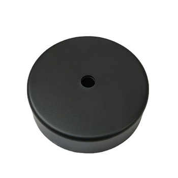 85mm Round Clock Movement Case Black Matte ABS Housing with Center Shaft Hole for DIY Quartz Wall Clock Shell Replacement OEMODM