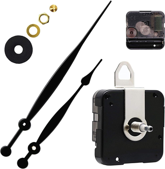 9715 Hands Battery Operated Plastic Modern Square 12888 DIY Wall Quartz Clock Mechanism Black Portable DIY Repair Parts