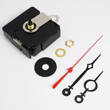DCF Modern Square Radio Controlled Clock Movement Kit 77.5kHz Auto Sync Quartz Motor Hollow Hands Red Second Hand Europe DIY