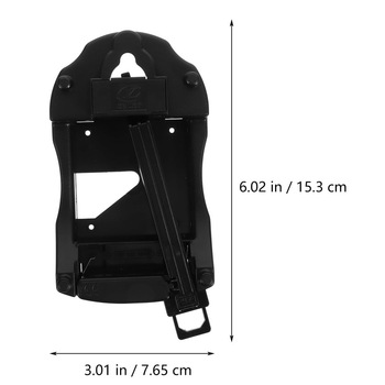 Black Plastic Quartz Pendulum Clock Movement Holder 153x76x32mm Swing Frame for DIY Wall Clock Making