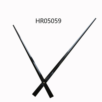 HR05059 Black Metal Extra Long Clock Hand Set 380mm Minute 300mm Hour for 800mm+ Oversized Large Dial DIY Wall Clock