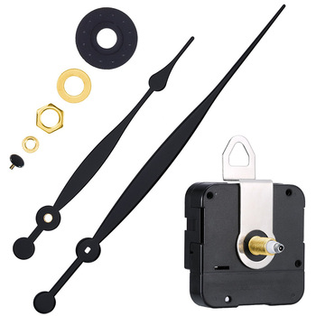 15mm Shaft Quartz Clock Movement Kit 260mm Long Hands Jump Second Mechanism Replacement Parts Modern Design Battery Operated