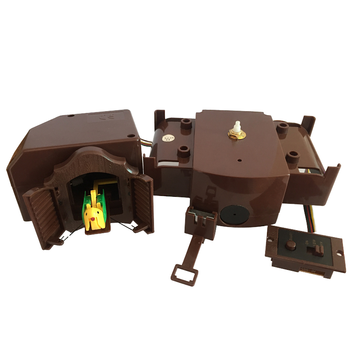 Cuckoo Clock Movement Mechanism with Linked Bird Box and Adjustable Control Switch for DIY Clock Repair and Replacement Parts