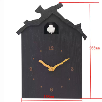 Household Decorative Wood Quartz Cuckoo Clock with Precise Hourly Timing Needle Display Antique European Design for Living Room