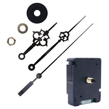 Silent Sweep DCF77 77KHz Radio Controlled Quartz Clock Movement 17mm Shaft Modern Square Plastic Floral Hands Kit DIY Wall Clock