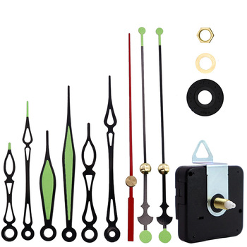 Luminous Clock Hands Set Quartz Movement Mechanism Battery Operated DIY Replacement Parts Kit Modern Design Durable Wall Clock