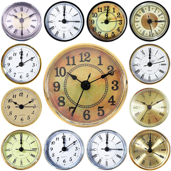 70mm Gold/Silver Roman/Arabic Numbers Modern Durable Plastic Circular Pattern Quartz Movement AAA Battery Operated Clock Clock