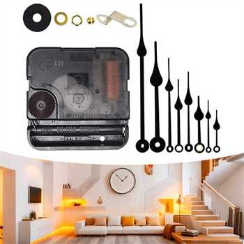 Modern Black Hands 12888 DIY Wall Quartz Clock Movement Mechanism Battery Operated Plastic Repair Parts Replacement Movement