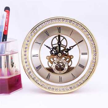 148mm Modern Plastic Skeleton Clock Insert with Roman Numbers Replacement Quartz Movement Battery Operated
