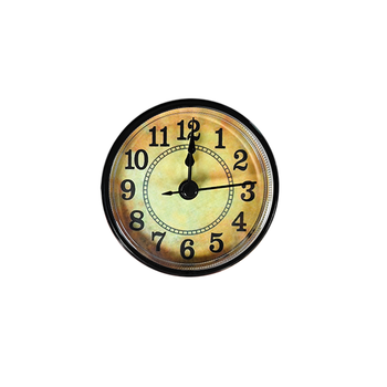 70mm Modern Gold Silver Bezel Quartz Clock Insert with Arabic Numerals Dial Battery Operated DIY Crafts Small Clock Repair