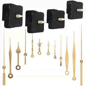 1688 Modern Square Movement Plastic Bedroom Kitchen Decorative Wall Clock Accessories AA Battery Quartz Movement Multiple Hands